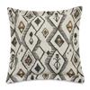 MICHAEL AMINI Explorer Alvarado 21" Chenille Square Accent Pillow - Ivory/Paver - Set of 2 view 1