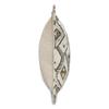 MICHAEL AMINI Explorer Alvarado 21" Chenille Square Accent Pillow - Ivory/Paver - Set of 2 view 2