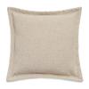 MICHAEL AMINI Explorer Alvarado 21" Chenille Square Accent Pillow - Ivory/Paver - Set of 2 view 3