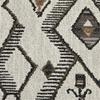 MICHAEL AMINI Explorer Alvarado 21" Chenille Square Accent Pillow - Ivory/Paver - Set of 2 view 4