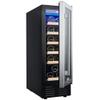 DINGYXIN 12 Inch Wine Cooler Refrigerators 19 Bottles Fast Cooling Low Noise No Fog Wine Fridge with Professional Compressor Stainless Steel,for Red,White,Champagne or Sparkling Wine. view 1