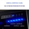 DINGYXIN 12 Inch Wine Cooler Refrigerators 19 Bottles Fast Cooling Low Noise No Fog Wine Fridge with Professional Compressor Stainless Steel,for Red,White,Champagne or Sparkling Wine. view 4