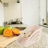 2Pcs Beige Plate Holder Organizer for Kitchen - Movable Lightweight Dish Rack with Drainage Base - Perfect for Plates Bowls and Utensils Storage view 3