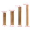 Bamboo Tube Tea Box Airtight Small Container Spices Storage Jar With Lid 4 Size Handmade Bamboo Portable Round Tea Box Airtight Small Container Spices For Bags Organizer Gift Set Storage Boxes Wooden view 2