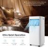 ARLIME Portable Air Conditioners, 10000 BTU AC Unit Cools up to 350 sq. ft. Freestanding Air Cooler w/Fan & Dehumidifier, Remote Control, Window Mount Kits for Home Office view 4