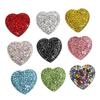 Cabilock 9pcs Heart-Shaped Rhinestone Fridge Decorative Crystal Stickers for Memo and Schedule Creative Home Accent for Teens and Adults Strong Hold Reusable Mixed Colors view 1