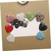 Cabilock 9pcs Heart-Shaped Rhinestone Fridge Decorative Crystal Stickers for Memo and Schedule Creative Home Accent for Teens and Adults Strong Hold Reusable Mixed Colors view 2