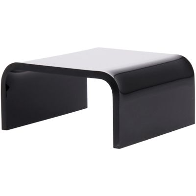 Plymor Black Acrylic Short Square Display Riser, 1" H x 2" W x 2" D (3/32" thick) (6 Pack)