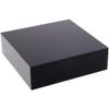 Plymor Black Polished Acrylic Square Display Block, 1" H x 3" W x 3" D (3 Pack) view 1