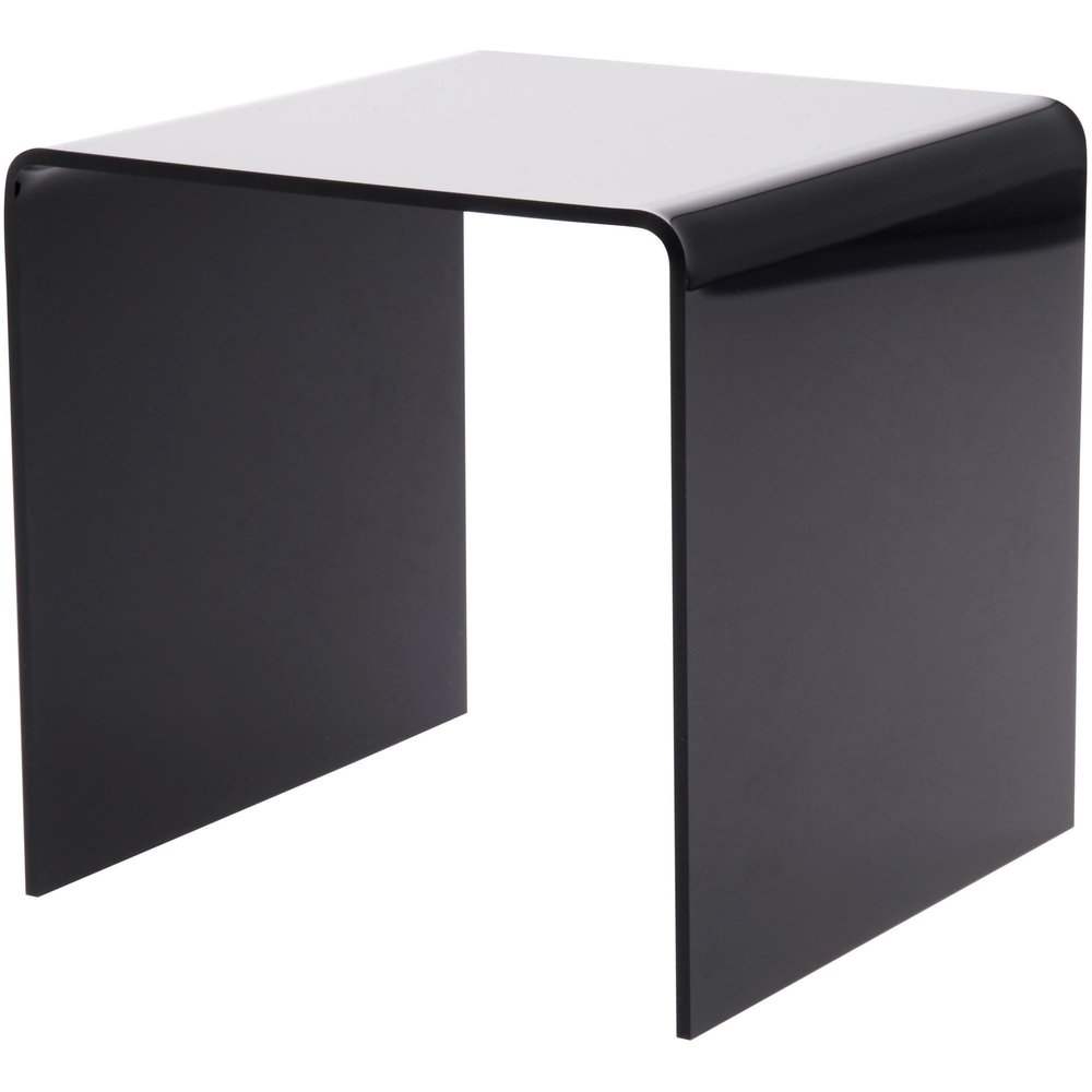 Plymor Black Acrylic Square Display Riser, 5" H x 5" W x 5" D (1/8" Thick) (3 Pack)