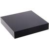 Plymor Black Polished Acrylic Square Display Block, 1" H x 5" W x 5" D view 1