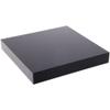 Plymor Black Polished Acrylic Square Display Block, 1" H x 7" W x 7" D view 1