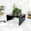 Plymor Black Acrylic Short Square Display Riser, 2" H x 4" W x 4" D (1/8" Thick) (2 Pack) view 2