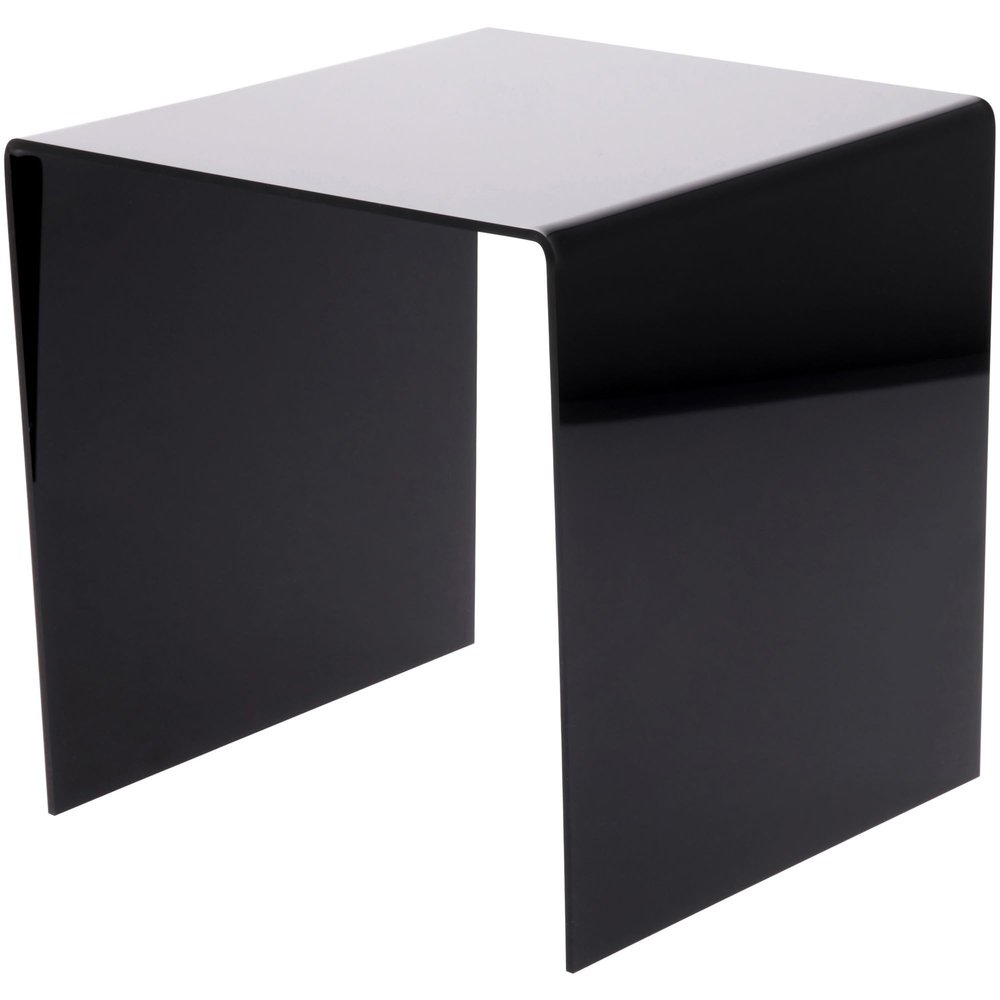 Plymor Black Acrylic Square Display Riser, 7" H x 7" W x 7" D (1/8" Thick) (3 Pack)
