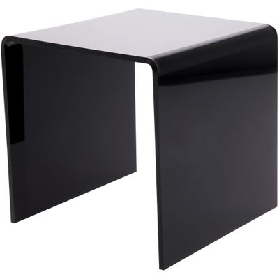 Plymor Black Acrylic Square Display Riser, 6" H x 6" W x 6" D (3/16" Thick) (12 Pack)