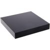 Plymor Black Polished Acrylic Square Display Block, 1" H x 6" W x 6" D view 1