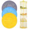 ULTECHNOVO Space-saving Hanging Storage Basket Mesh Drying Net for Socks Underwear Clothes 3 Pcs Toy Organizer view 1