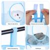 ULTECHNOVO Space-saving Hanging Storage Basket Mesh Drying Net for Socks Underwear Clothes 3 Pcs Toy Organizer view 3