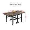 Retractable Fallen Leaf Folding Dining Table, Suitable For Small Spaces, With Universal Wheels, Space-saving Table, Extended Dining Table, Suitable For Kitchen, Bedroom And Dining Room ( Color : Color view 2