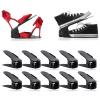 AKYLDI Shoe Stacker, Adjustable Shoe Organizer Space Saver, Double Deck Shoe Stacker Organizer for Shelf Closet Floor,Black-20 view 1