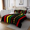 American Flag Juneteenth Bedspread Queen Size,Pride Freedom Black Skin Girl Coverlet Set,Girls Boys Women Room Decor,Afro Africa Women Quilted Coverlet,Red Yellow Green Bedding Quilt,2 Pillowcases view 2
