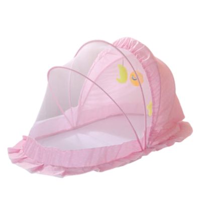 Mosquito Net Pop-Up Mosquito Net, Camping Mosquito Net Foldable Travel Cradle Net Tent, Suitable for Adult Bed/Sofa/Outdoor/Pink/100 * 56 * 60Cm
