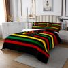 Manfei Juneteenth Bedspread Twin Size,Pride African Freedom Western Coverlet Set,Girls Boys Women Room Decor,American Black Afro Girl Quilted Coverlet,Red Yellow Green Chic Bedding Quilt,1 Pillowcase view 2