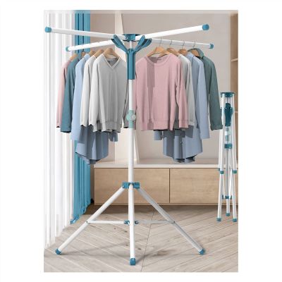 Drying Rack Folding Hanger Umbrella-Shaped Drying Rack, Foldable Floor Drying Rack, Plastic Spray Clothes Rack Folding