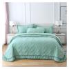 YIZUFU Cotton Solid Color Quilted Ruffled Bedspread Cover Bedspread Set Bed Sheet (Including Pillowcase),Bedding, 245X270cm, dxf-123 view 1