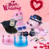 18 Pcs Fun Photo Booth Props Set for Adults, Novelty Funny Hats and Party Sunglasses, Colorful beards, Photo Booth Props Kit for Wedding, Bachelorette Party, Birthday, Costume, Events, All Occasions view 4