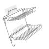 Haofy Bathroom Shelves Wall Mounted Kitchen Rack Organizer Strong Load Capacity, Folding Storage Rack 2 Tier, Easy to Install, Space Saving for, Multi Purpose view 4