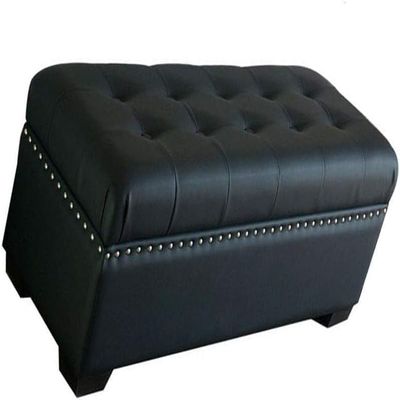Foot Stool Ottoman Footrest Multifunction Folding Upholstered Tufted Storage Bench Footstool with Cover Solid Wood Legs,Pouffe Bed End Stool(Color:90cm)(Null 60cm)