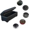 Foot Stool Ottoman Footrest Multifunction Folding Upholstered Tufted Storage Bench Footstool with Cover Solid Wood Legs,Pouffe Bed End Stool(Color:90cm)(Null 60cm) view 4