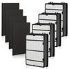 NISHCON HAPF600 Filter Replacement for Holmes True HEPA Filter B Replace HAPF600D, HAP615, HAP625, HAP650, HAPF600D-U3, HAP725, HAP750, HAP1725 HAP1750, 4 PCS True HEPA Filter and 4 PCS Pre Filter view 1