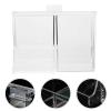 NPQPNAFC Round Cotton Pads Holder Cotton Balls Swab Holder Containers with Lid Q- tip and Cotton Ball Holder Makeup Pad Box Cosmetic Storage Case Acrylic Crystal Clear Boxes view 2