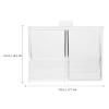 NPQPNAFC Round Cotton Pads Holder Cotton Balls Swab Holder Containers with Lid Q- tip and Cotton Ball Holder Makeup Pad Box Cosmetic Storage Case Acrylic Crystal Clear Boxes view 4