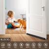 FOHOM Under Door Draft Stopper for Bottom of Door,Door Noise Stopper Blocker Cold Air Light Smell Sound Double Side Door Sweep, 30'' to 36'' Adjustable Gap Filler view 3