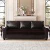 ANARACHON Leather Look Couch Cushion Covers Sofa Seat Slipcovers Sets Couches Furniture Protector for Sectional Armchair Loveseat Pets Kids Stretch Spandex Fabric (3 Cushion XL Sofa, Chocolate) view 2