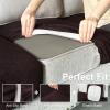 ANARACHON Leather Look Couch Cushion Covers Sofa Seat Slipcovers Sets Couches Furniture Protector for Sectional Armchair Loveseat Pets Kids Stretch Spandex Fabric (3 Cushion XL Sofa, Chocolate) view 4