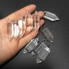 OQATNXUR Natural Crystal Rough 1Pc Natural Clear White Crystal Double Terminated Point Hexagonal Prism Column Quartz Wand Handcraft Decoration view 1