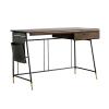 SONGCHAO Corner Desk 39"/47" Home Office Den Workstation Modern Office Desk with Drawers and Side Storage Pockets Computer Desk Study Desk Computer Desk (Size : 1.0 Meters) view 1