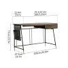 SONGCHAO Corner Desk 39"/47" Home Office Den Workstation Modern Office Desk with Drawers and Side Storage Pockets Computer Desk Study Desk Computer Desk (Size : 1.0 Meters) view 3