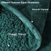 Aemicion Weighted Blanket for Adults Kids(10lbs,48"x72",Green on Both Sides) Sherpa Fleece Heavy Blanket for Sleeping Perfect for 80-110lbs, Machine Washable view 3