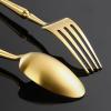 304 stainless steel flatware set for 8,slim waist high-end home dining cutlery, dessert knife, fork, spoon with extended thick handle tableware set view 3