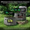 GoveeLife Smart Electric Composter for Kitchen, 3L Compost Bin Indoor with App & Voice Control, Auto-Cleaning, 3 Modes, Turn Food Waste to Fertilizer for Garden, Food Waste Compost Machine view 3