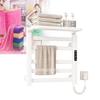 pealiritansemen Electric Heated Towel Rack, Made of Aluminum Alloy, Digital Display Touch Control Electric Towel Radiator, Available in Three Colors, Suitable for Heating Towels, Baby Clothes,White view 1