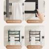 pealiritansemen Electric Heated Towel Rack, Made of Aluminum Alloy, Digital Display Touch Control Electric Towel Radiator, Available in Three Colors, Suitable for Heating Towels, Baby Clothes,White view 4