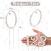 BEIDHIA Number Cake Topper 0-9,Silver Bling Rhinestone Happy Birthday Cake Topper for 10th 20th 30th 40th 50th 60th 70th 80th 90th Birthday Party Anniversary Wedding Cake Decorations view 2