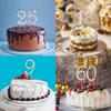 BEIDHIA Number Cake Topper 0-9,Silver Bling Rhinestone Happy Birthday Cake Topper for 10th 20th 30th 40th 50th 60th 70th 80th 90th Birthday Party Anniversary Wedding Cake Decorations view 3