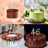 BEIDHIA Number Cake Topper 0-9,Silver Bling Rhinestone Happy Birthday Cake Topper for 10th 20th 30th 40th 50th 60th 70th 80th 90th Birthday Party Anniversary Wedding Cake Decorations view 4